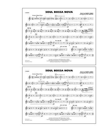 Book cover for Soul Bossa Nova - F Horn