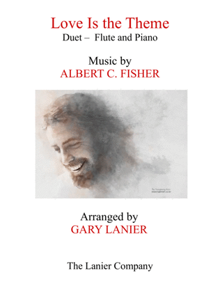 Book cover for LOVE IS THE THEME (for Flute and Piano)