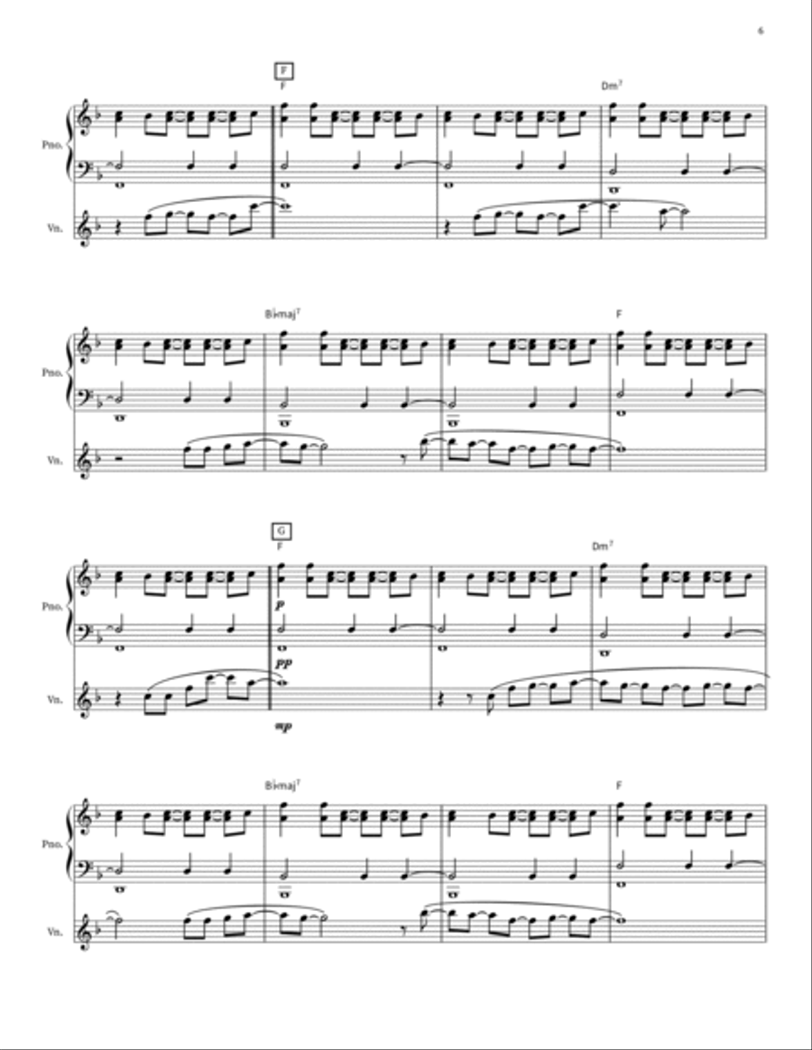 Just The Way You Are Violin Solo scores gallery preview page 6