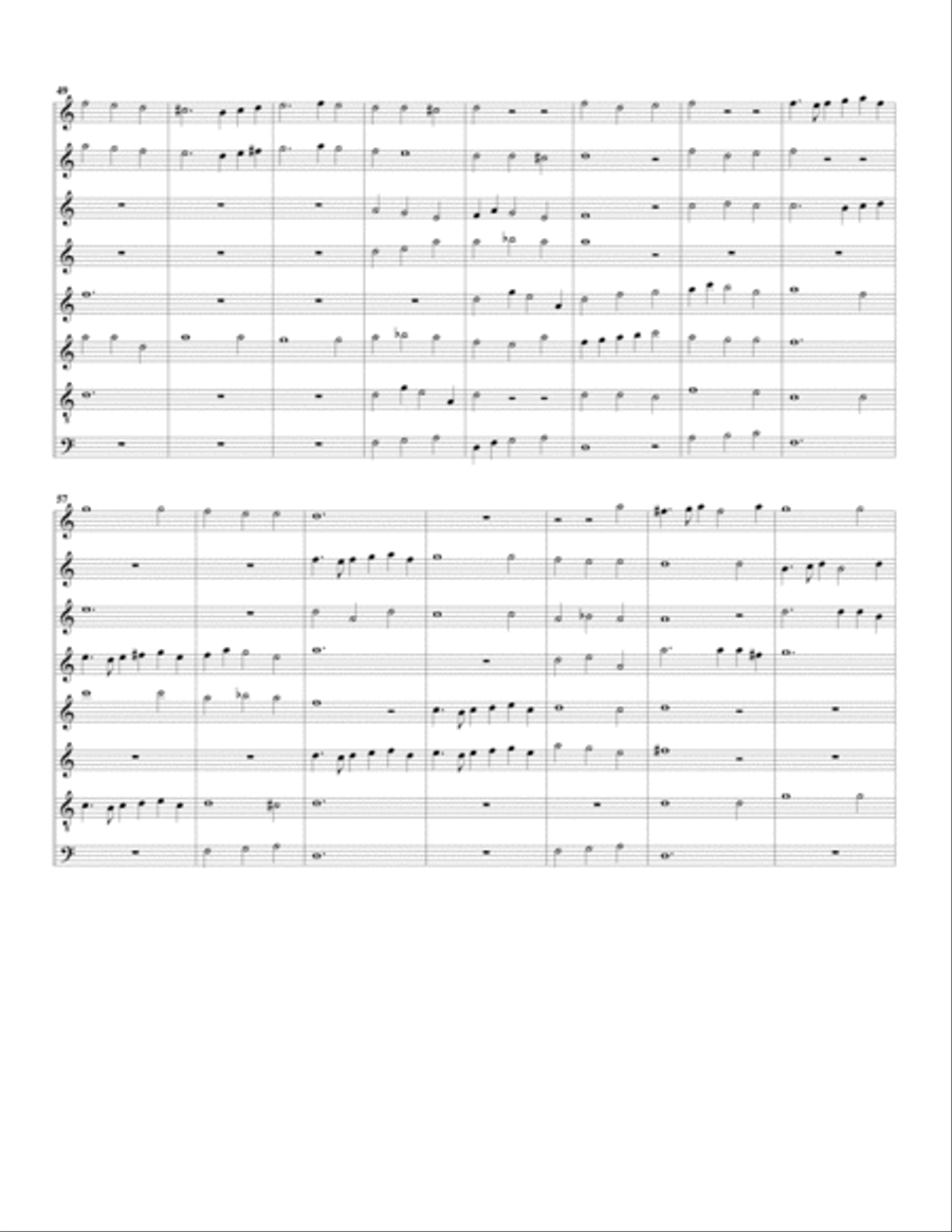 Canzon no.9 a8 (1615) (arrangement for 8 recorders) Recorder scores gallery preview page 4
