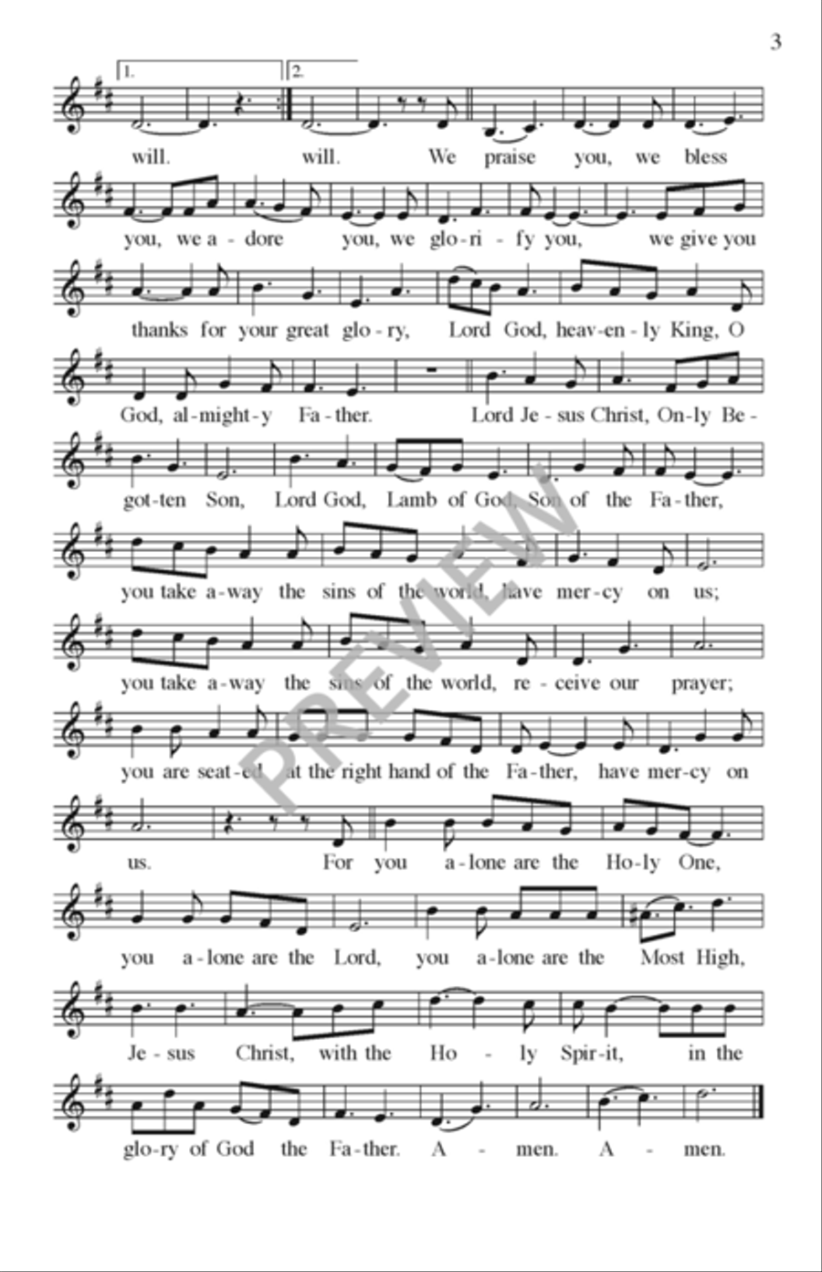 Ruah - Assembly edition Ruah - Assembly edition Unison Choir scores gallery preview page 4