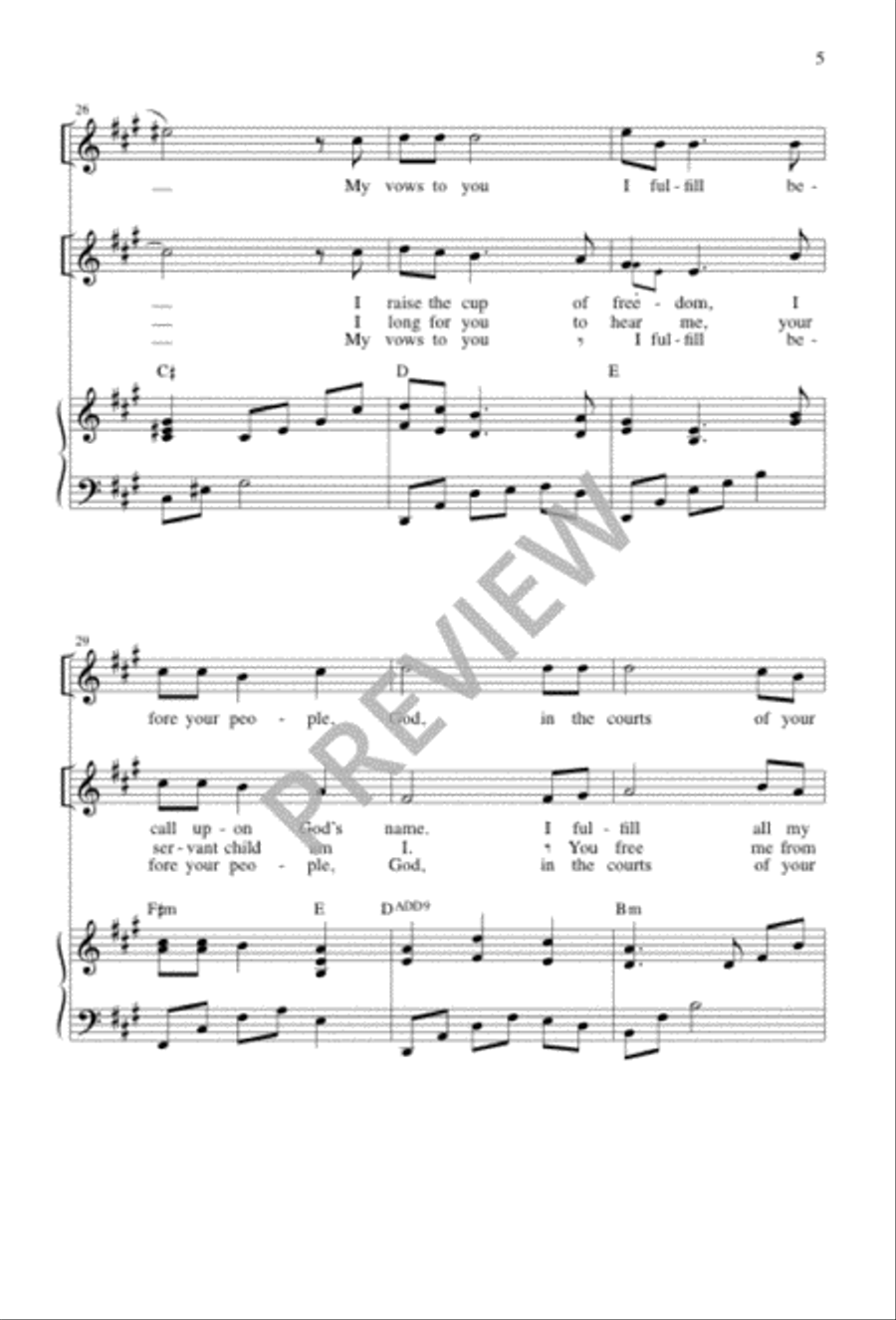 Our Blessing-Cup 4-Part scores gallery preview page 5