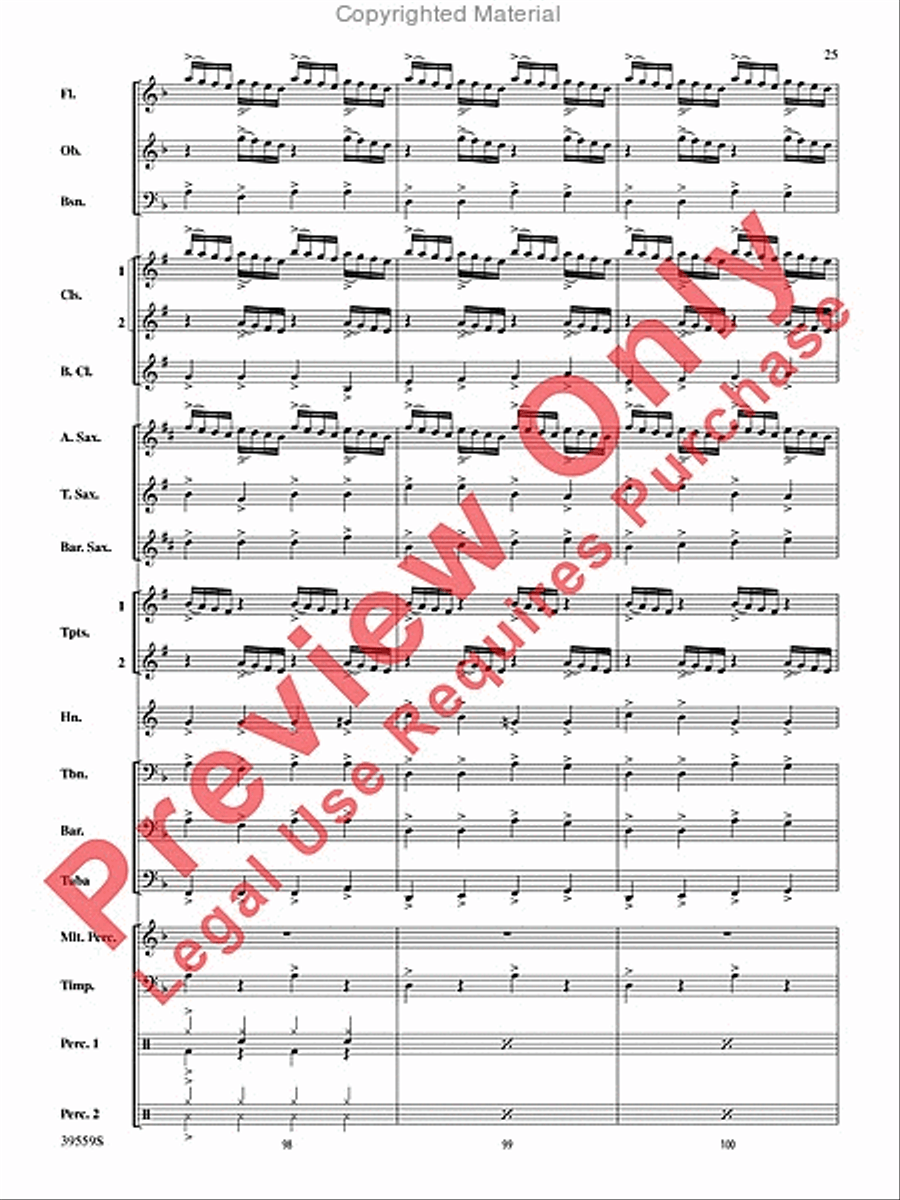 Wizards in Winter Concert Band scores gallery preview page 25