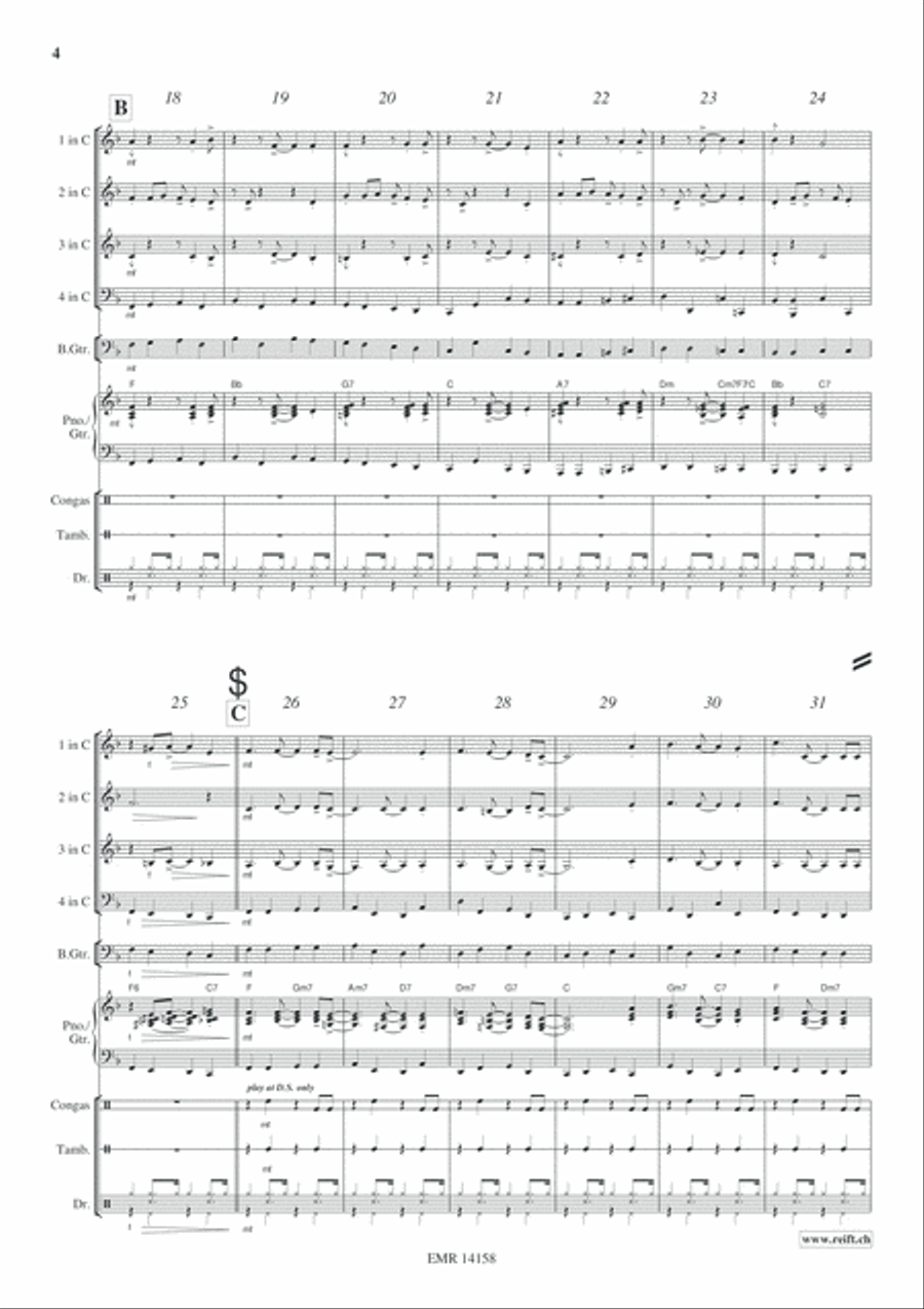 A Merry Christmas Woodwind Quartet scores gallery preview page 5
