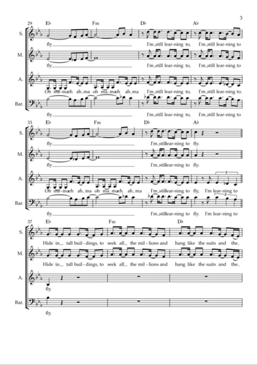 Learning To Fly 4-Part scores gallery preview page 3