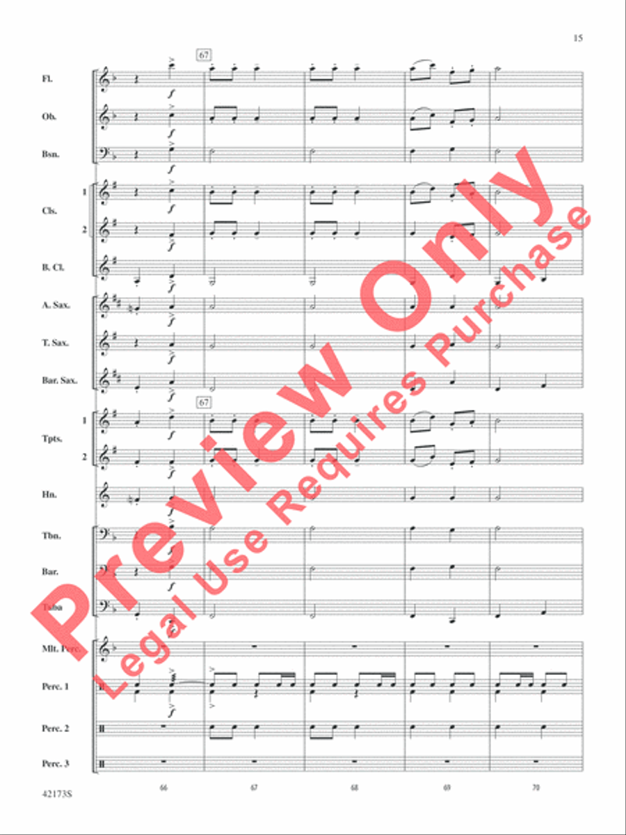 Jingle Band! Jingle Band! Concert Band scores gallery preview page 16