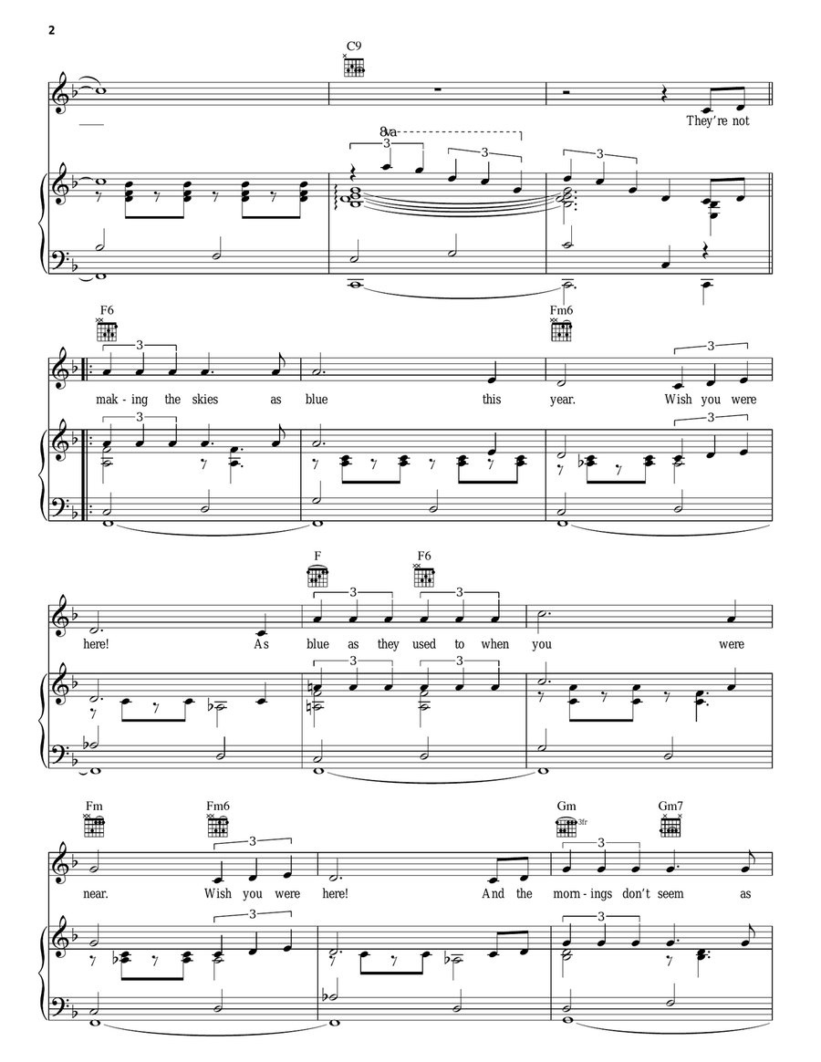 Wish You Were Here Guitar scores gallery preview page 2