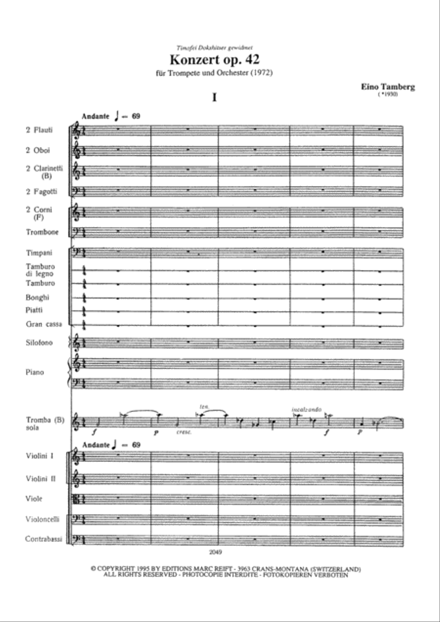 Konzert Op. 42 Konzert Op. 42 Orchestra scores gallery preview page 4