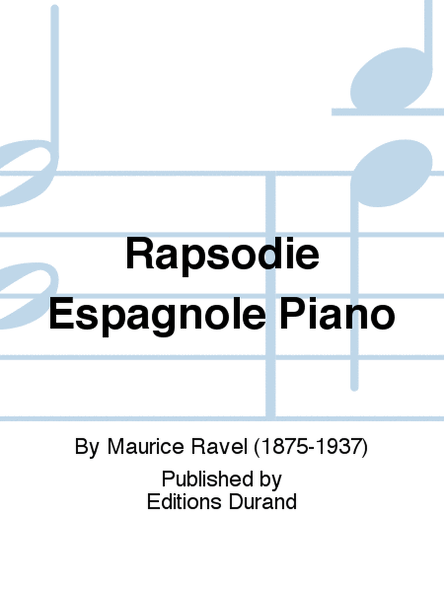 Rapsodie Espagnole Piano