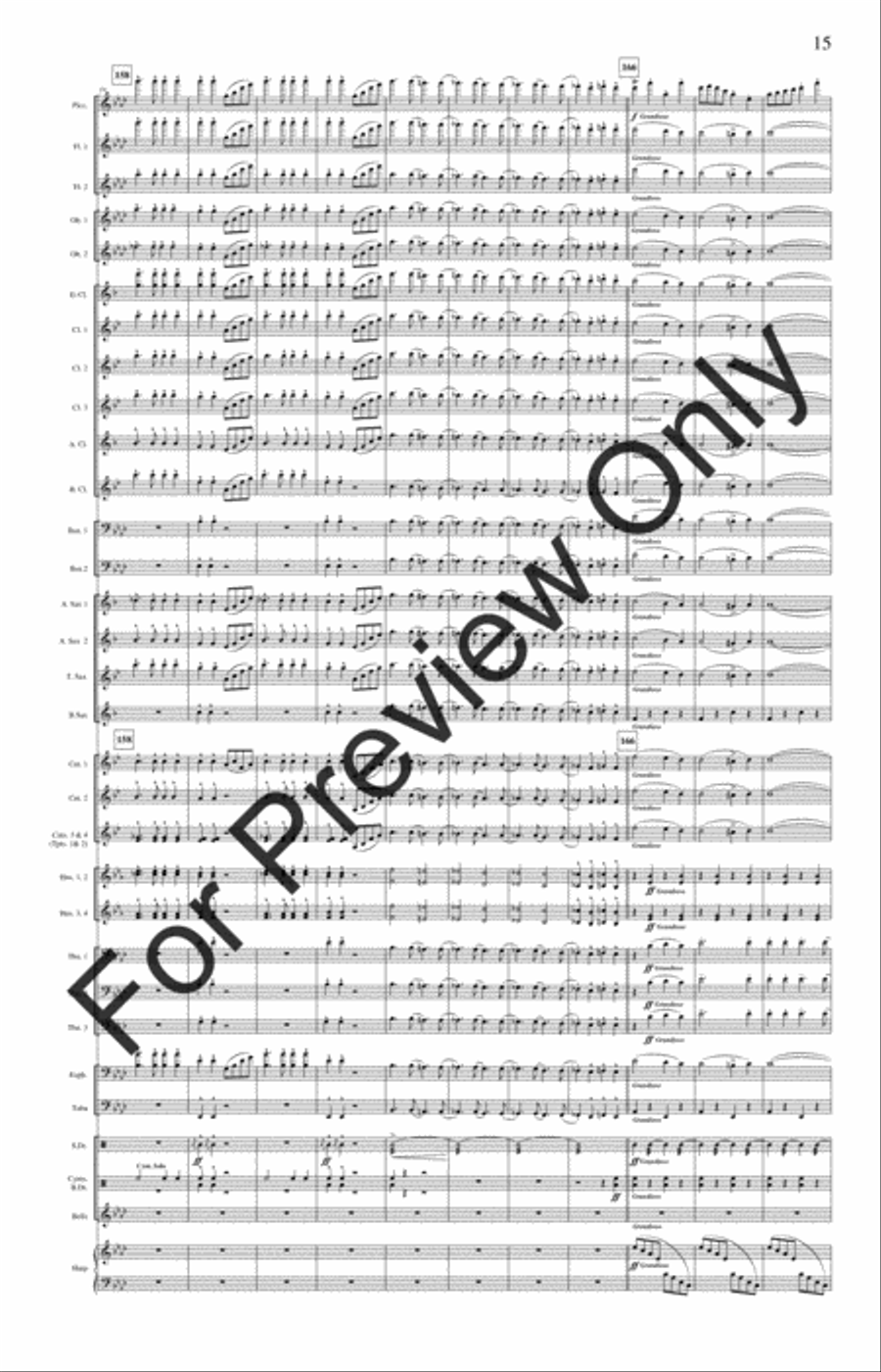 The Stars and Stripes Forever Concert Band scores gallery preview page 18