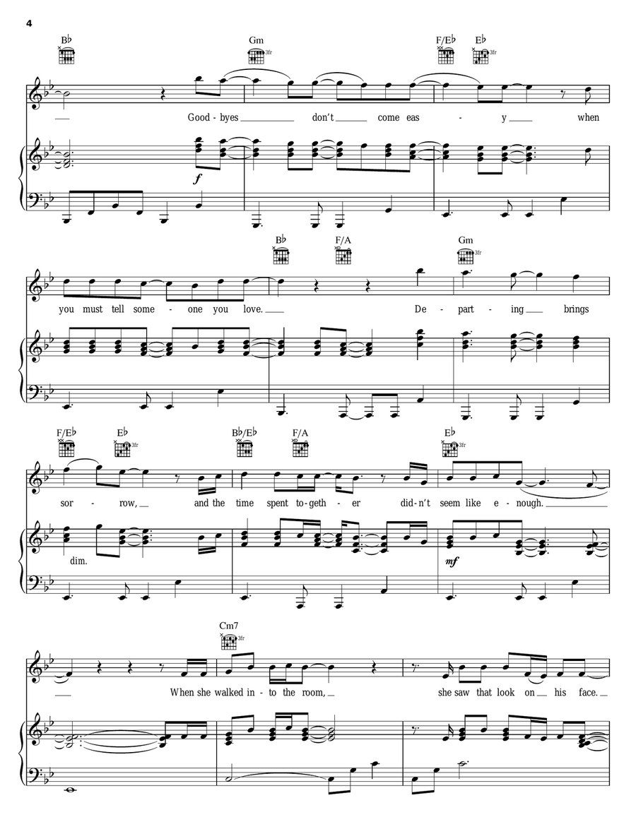 Forever Forever Piano, Vocal, Guitar scores gallery preview page 4