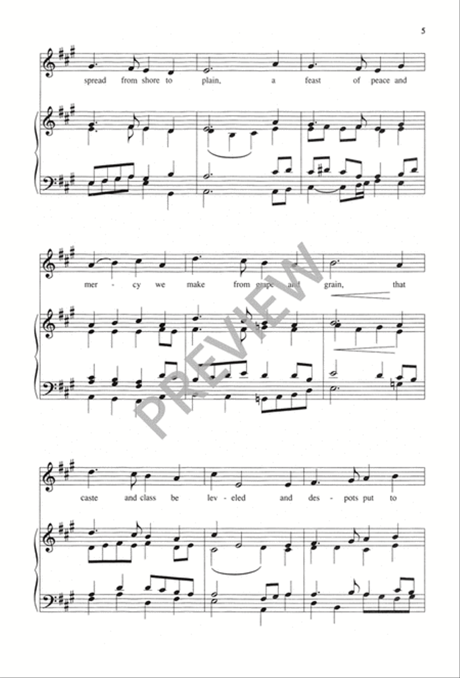Hymn of Thanksgiving 4-Part scores gallery preview page 6