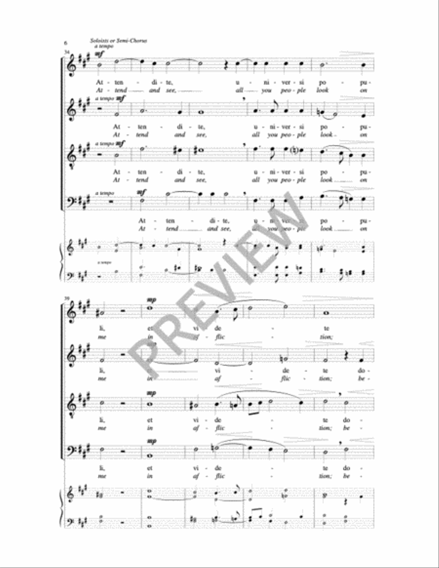 O Vos Omnes/O All You Who Pass By Sacred scores gallery preview page 12
