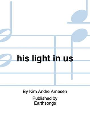 Book cover for his light in us
