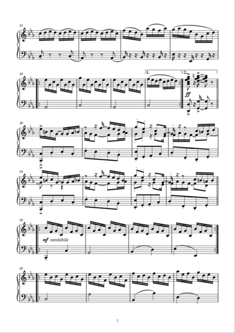 Rondo-Toccata in c-Moll Organ Solo scores gallery preview page 2