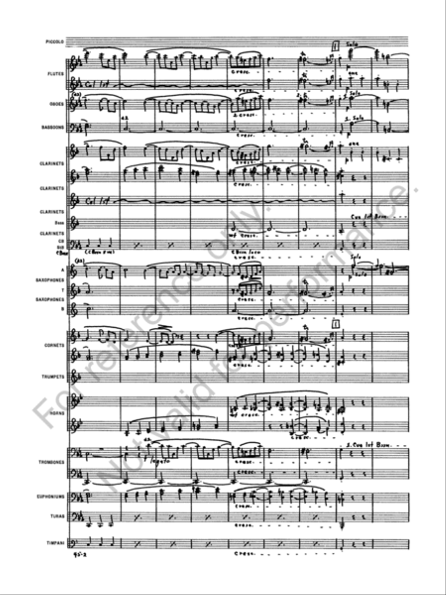 Symphony No. 1 Concert Band scores gallery preview page 5