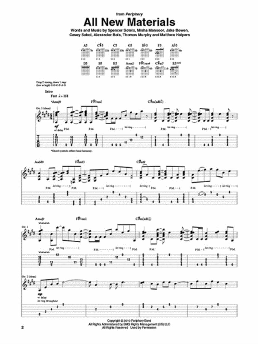Periphery - Guitar Tab Collection Electric Guitar scores gallery preview page 3