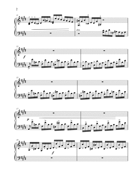 Fantaisie-Impromptu, arr. for the left hand