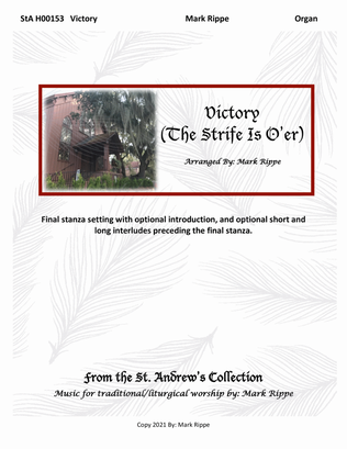 Book cover for Victory (The Strife Is O'er) StA H00153
