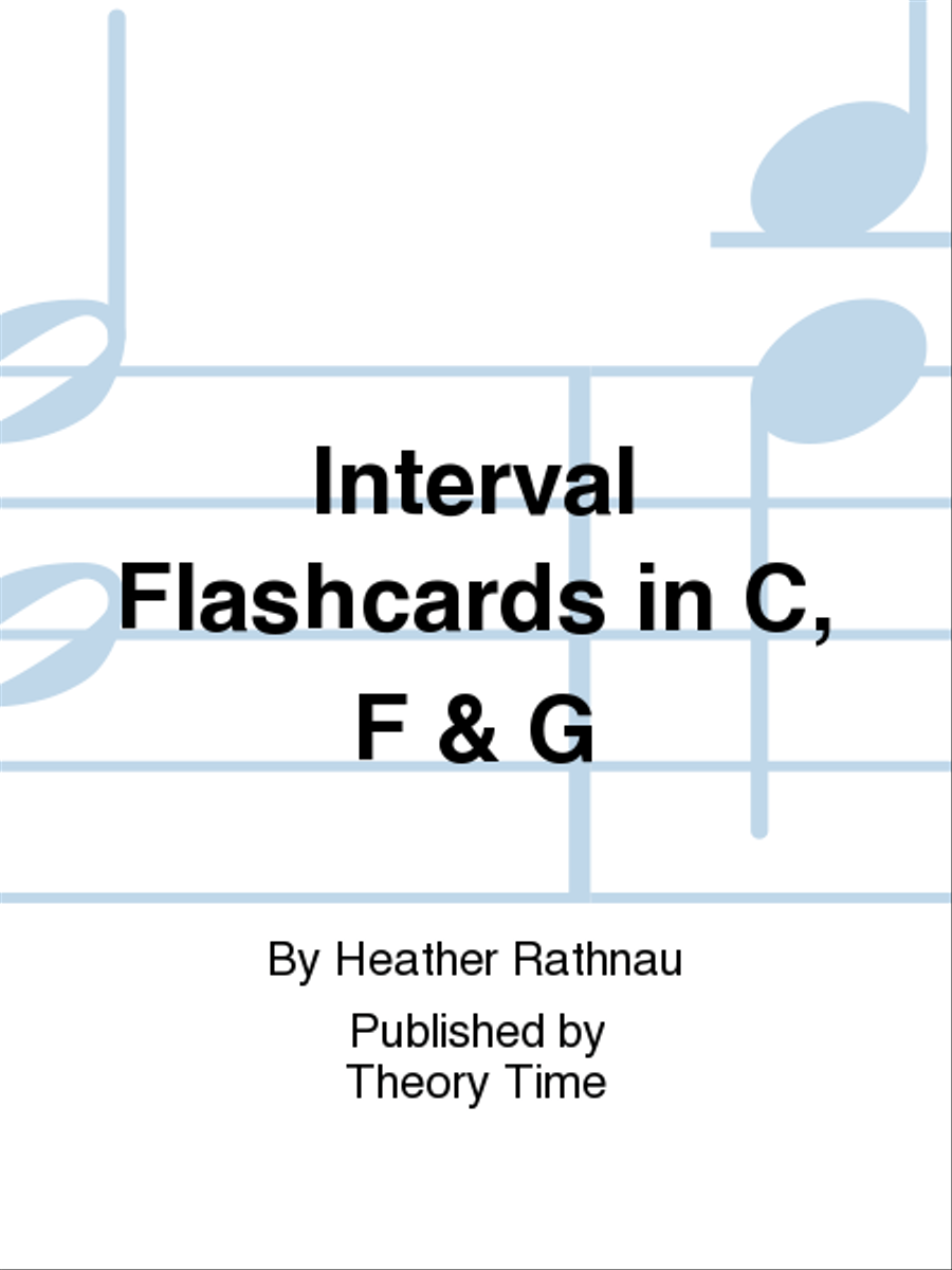 Interval Flashcards in C, F & G Flash Cards & Games scores gallery preview page 1