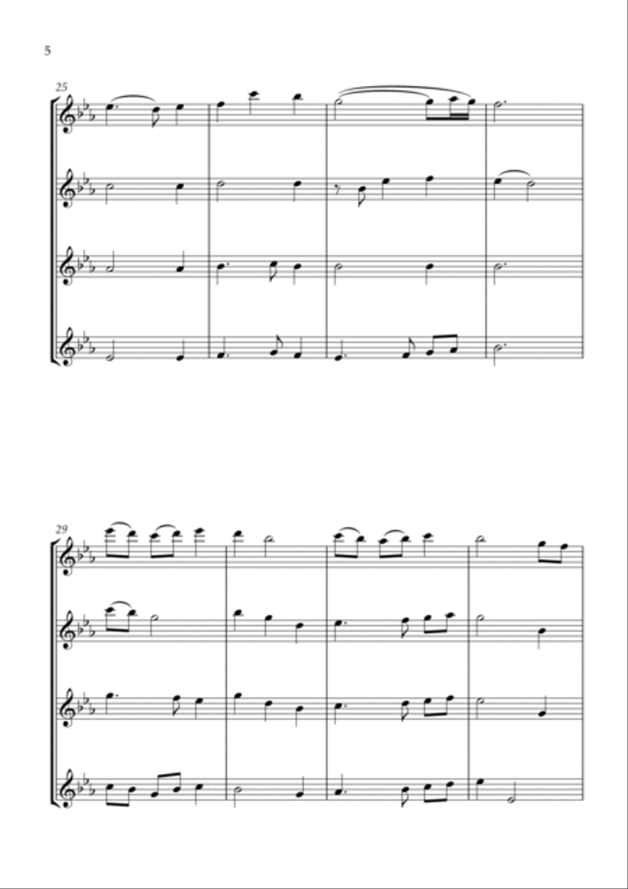 First Light - for Flute Quartet Flute Quartet scores gallery preview page 6