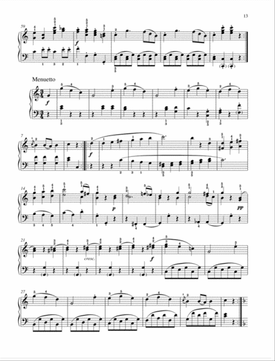 Sonatina C major Sonatina C major Piano Solo scores gallery preview page 3