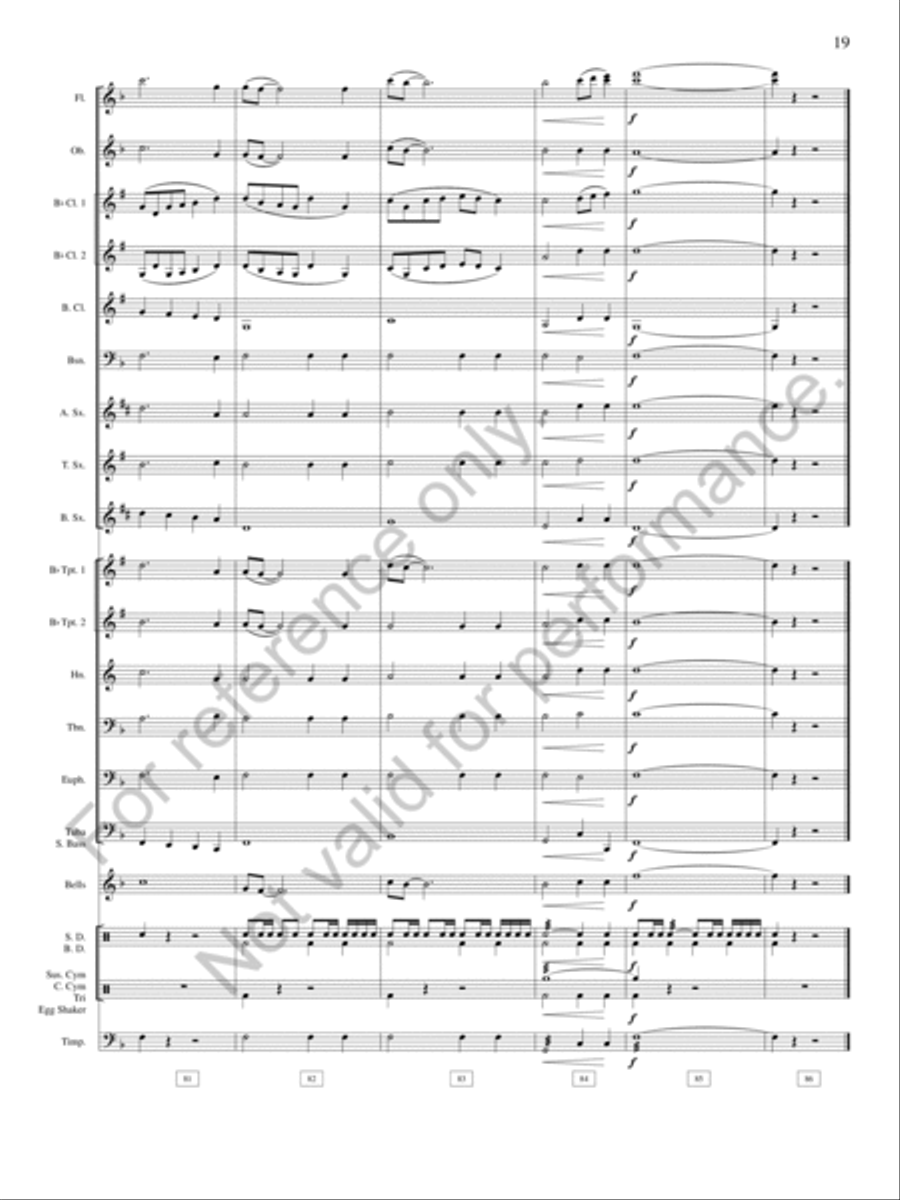 Pioneer Ballads Pioneer Ballads Concert Band scores gallery preview page 20