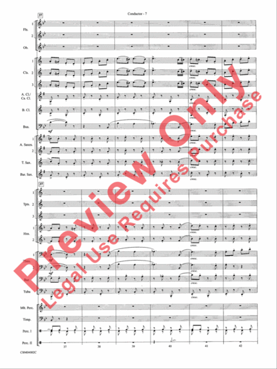 The Dam Busters Concert March Concert Band scores gallery preview page 10