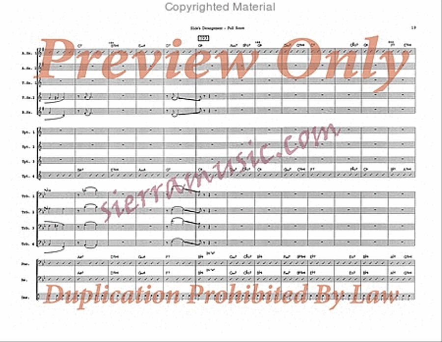 Slide's Derangement Big Band scores gallery preview page 20