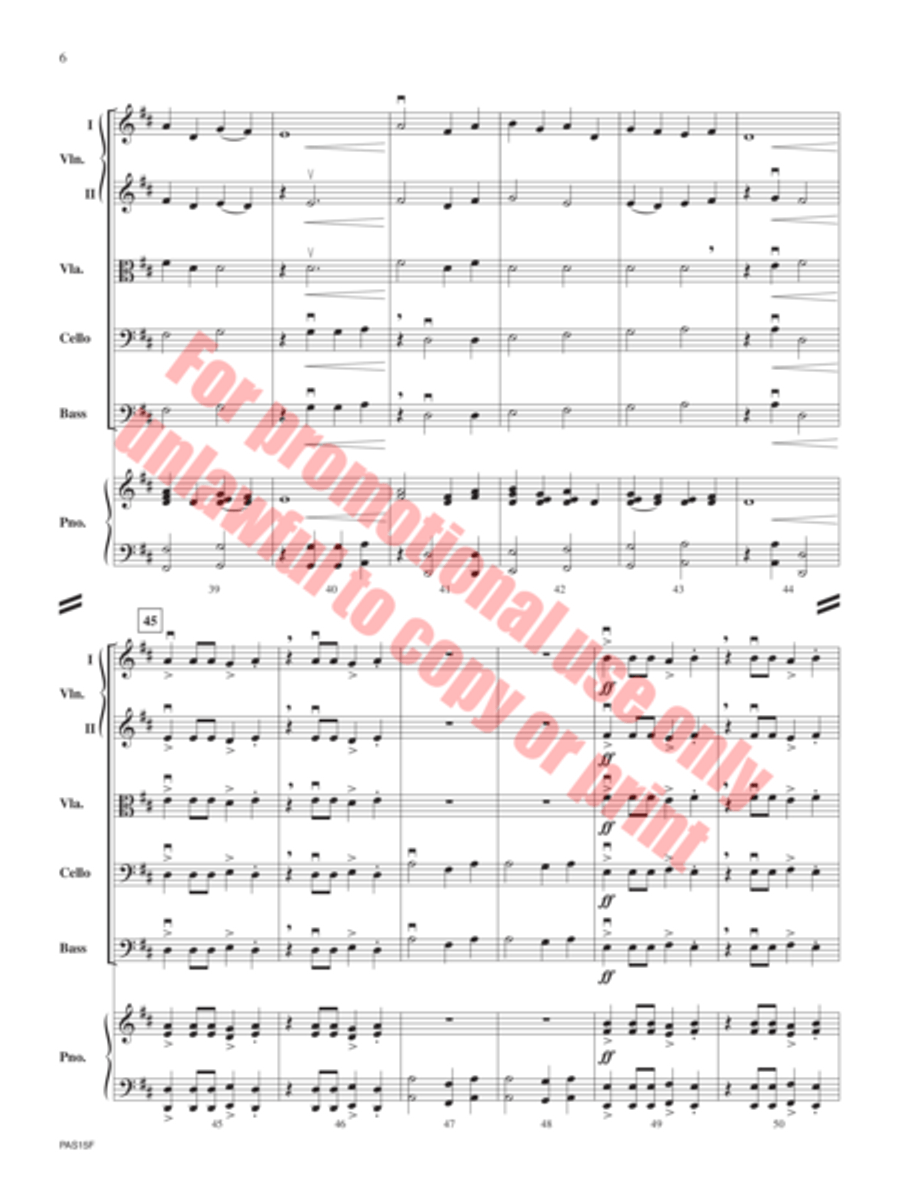 Oath of Honor String Orchestra scores gallery preview page 7