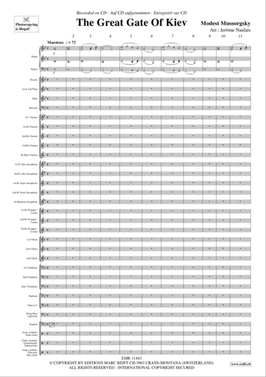 The Great Gate Of Kiev The Great Gate Of Kiev Concert Band scores gallery preview page 4