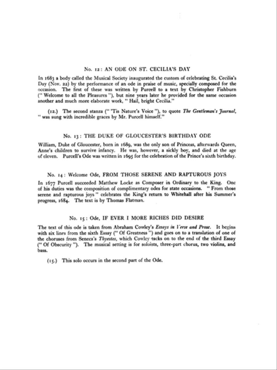 Fifteen Songs and Airs for Soprano or Tenor from the Operas and the Odes Small Ensemble scores gallery preview page 6