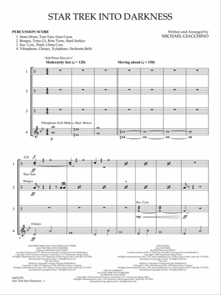 Star Trek Into Darkness Choir scores gallery preview page 7