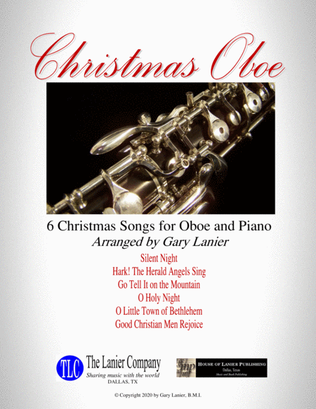 CHRISTMAS OBOE (6 Christmas songs for Oboe & Piano with Score/Parts)