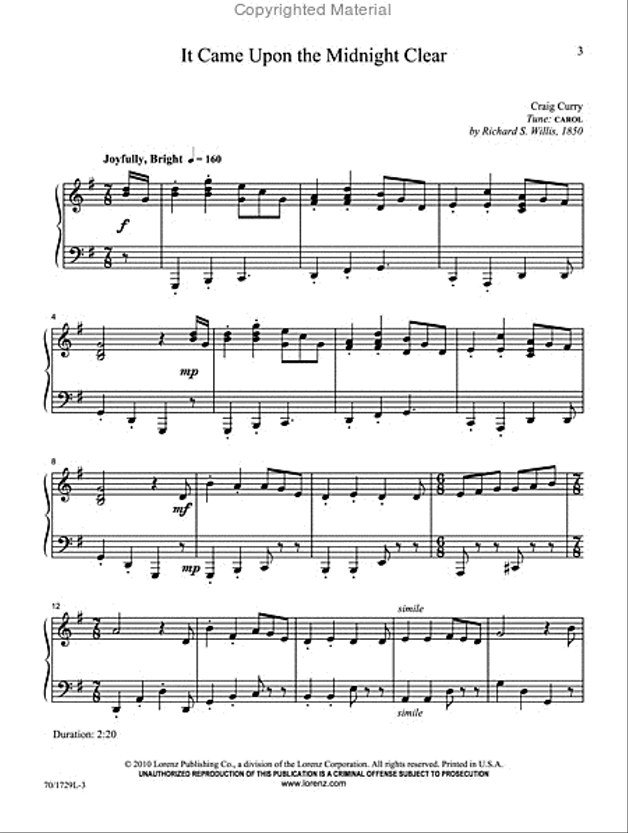 Curry for Christmas Curry for Christmas Piano Solo scores gallery preview page 2