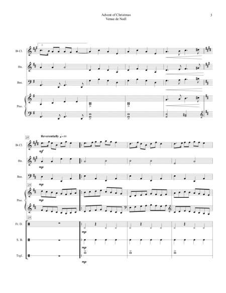 Advent of Christmas/Venue de Noel (full score) image number null