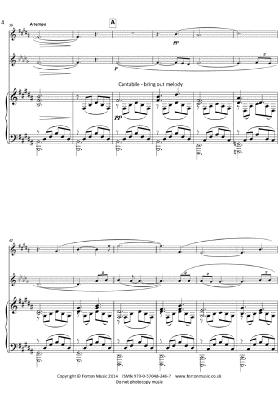 Cara Gianna Trio Cara Gianna Trio Violin scores gallery preview page 4