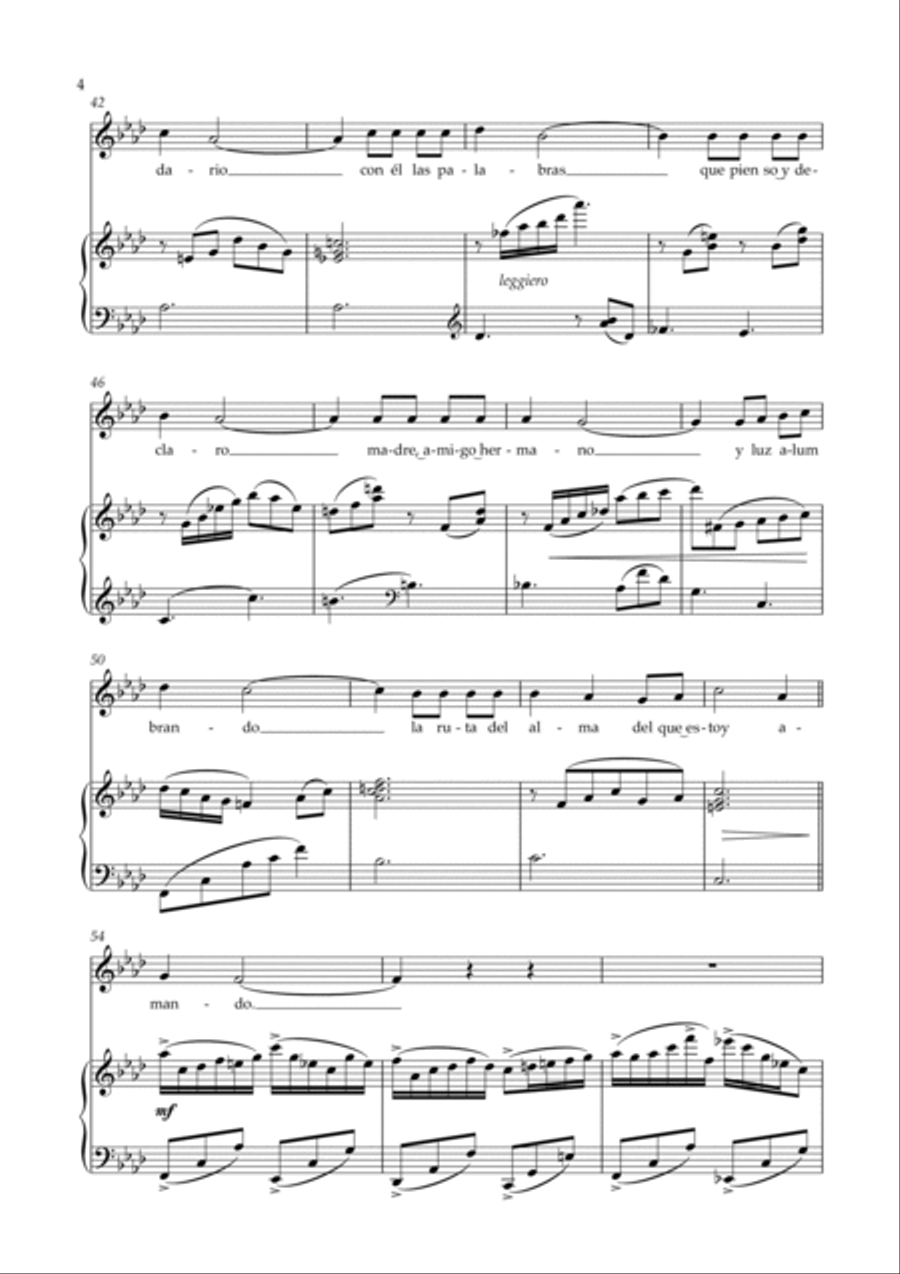 Gracias A La Vida Voice scores gallery preview page 4