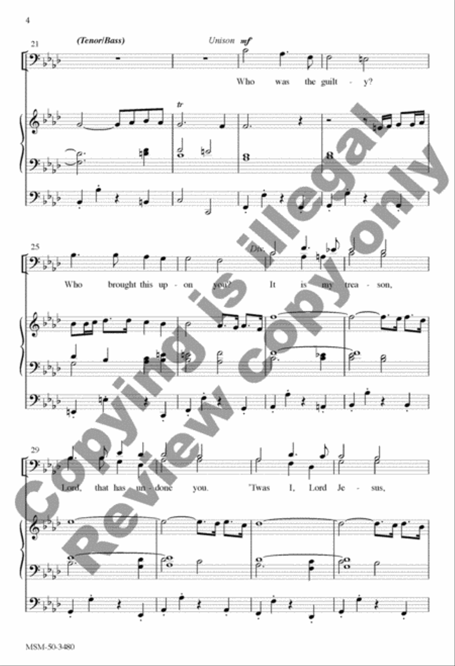 Ah, Holy Jesus 4-Part scores gallery preview page 11