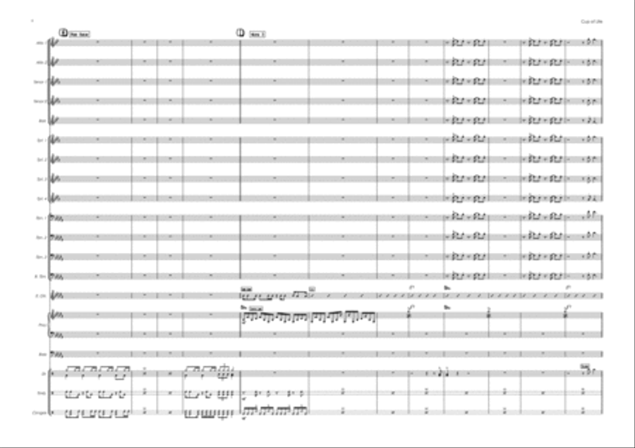 The Cup Of Life Jazz Ensemble scores gallery preview page 6