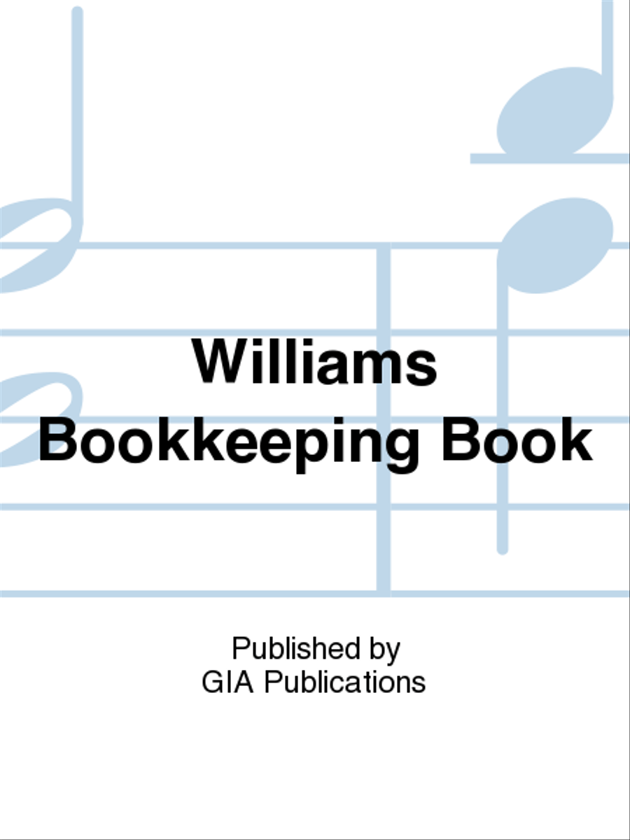 Williams Bookkeeping Book Collection / Songbook scores gallery preview page 1