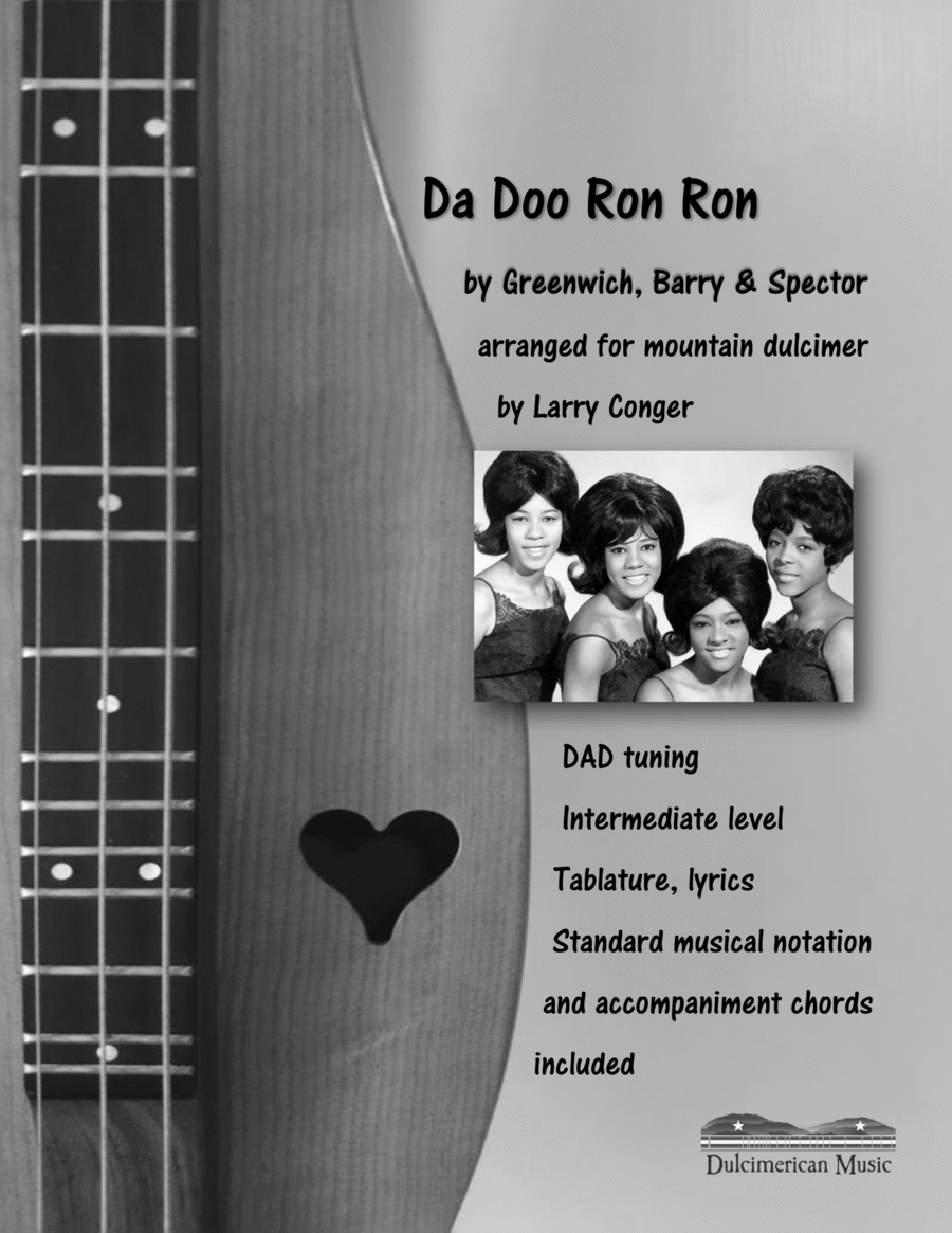 Da Doo Ron Ron (when He Walked Me Home) Dulcimer scores gallery preview page 1