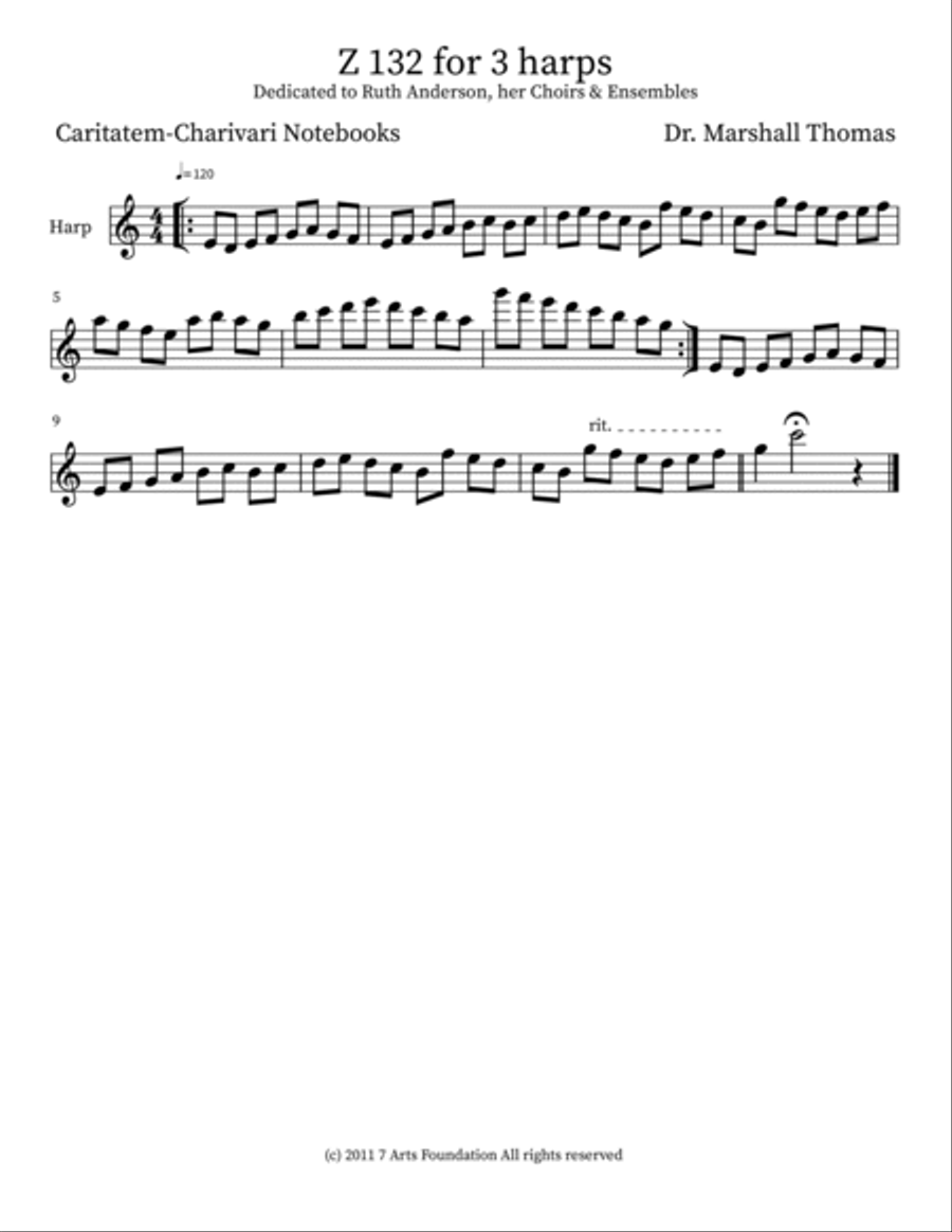 Z 132 for 3 harps Harmonica scores gallery preview page 3