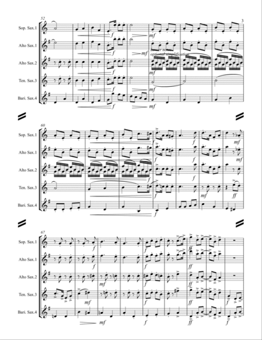 Pennsylvania Polka Saxophone Quartet scores gallery preview page 4