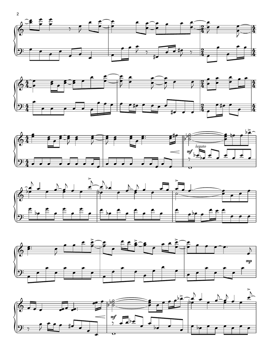 If You Leave Me Now [Classical version] (arr. David Pearl) Piano Solo scores gallery preview page 2