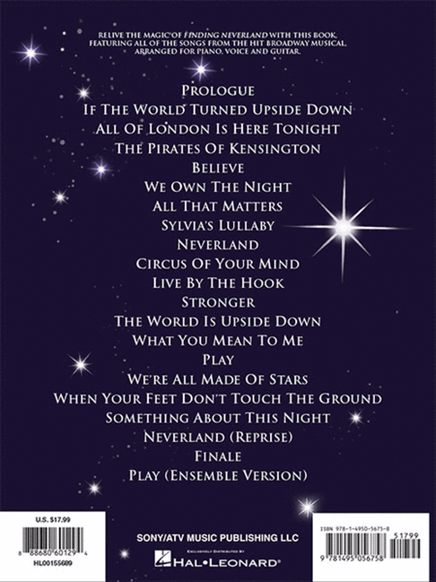 Finding Neverland Piano, Vocal scores gallery preview page 6