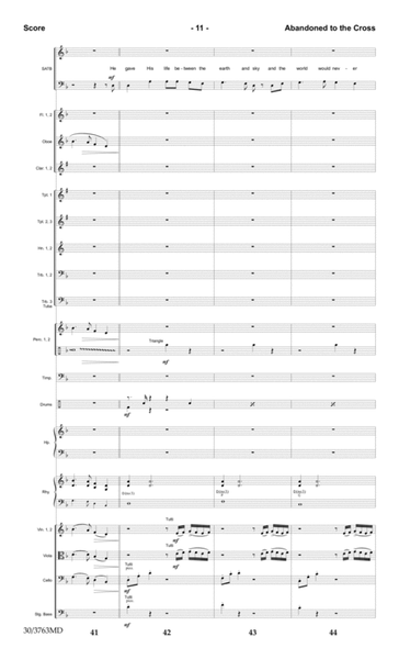 Abandoned to the Cross - Orchestral Score and CD with Printable Parts