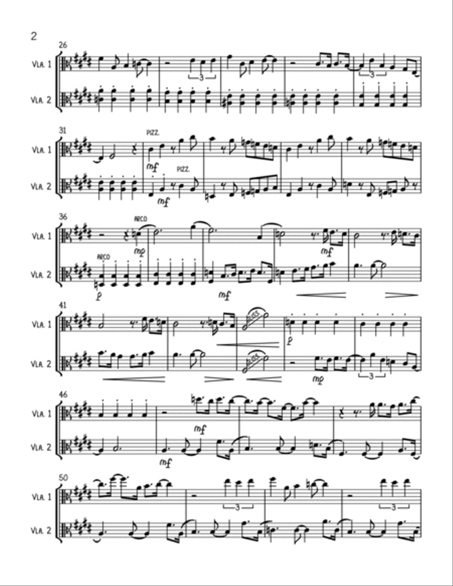 God Only Knows String Duet scores gallery preview page 2