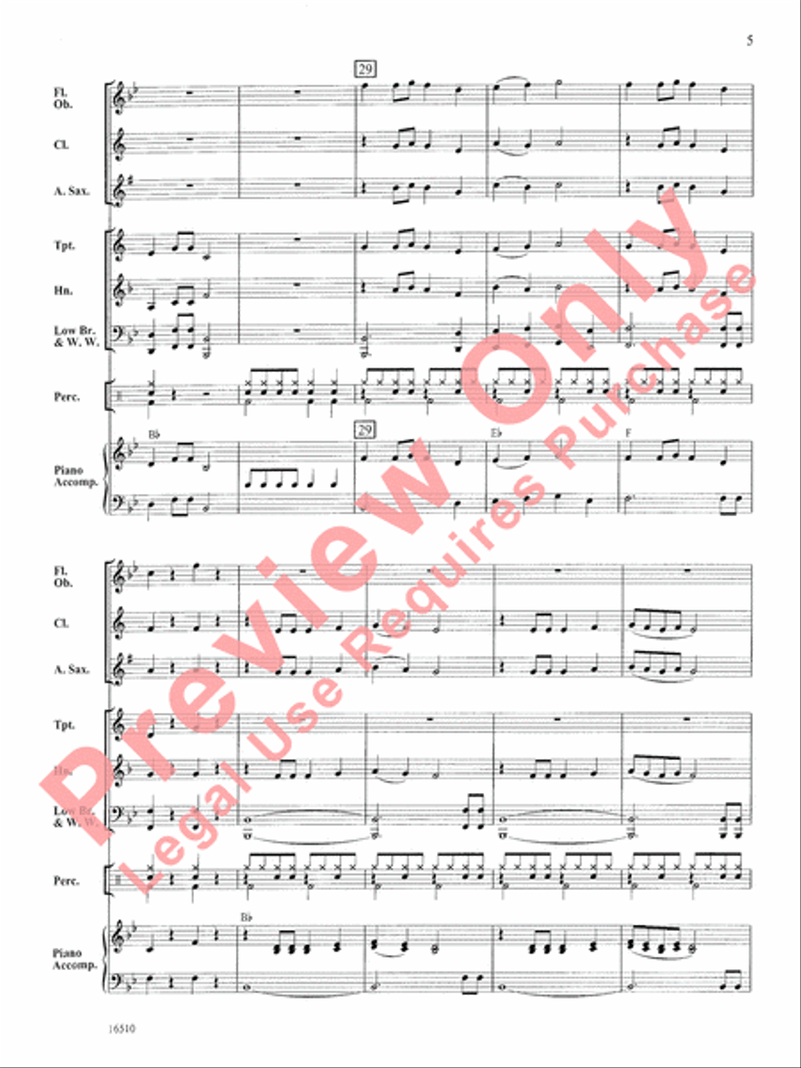 First Rockin' Christmas First Rockin' Christmas Concert Band scores gallery preview page 6