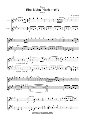 Book cover for Rondo and Romance (abridged) for flute and guitar